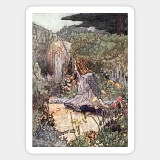 The Haunted Garden by Charles Robinson Sticker